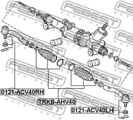 Купить FEBEST TRKB-AHV40 Пыльник рулевой рейки TRKB-AHV40