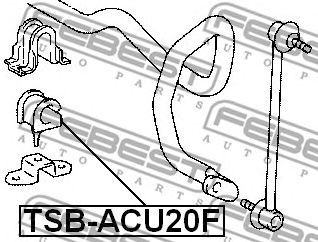Купить FEBEST TSB-ACU20F Втулка стабилизатора TOYOTA CAMRY ACV3,MCV30 2001.08-2006.01 TSB-ACU20F