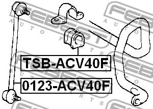 Купить FEBEST TSB-ACV40F Втулка стабилизатора передняя TOYOTA CAMRY V30 TSB-ACV40F