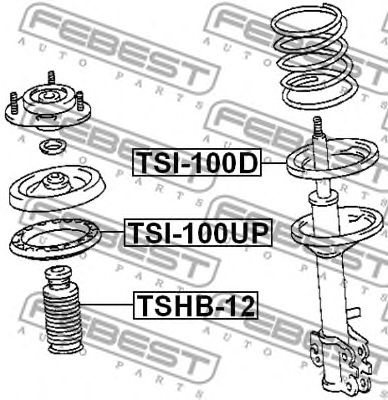Купить FEBEST TSI-100D Проставка пружины TSI-100D