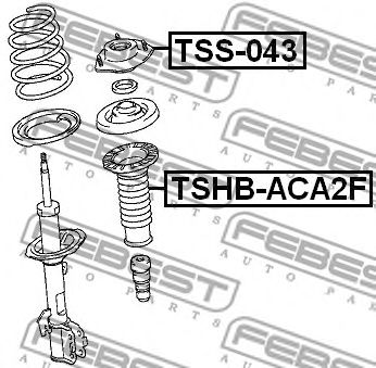 Купить FEBEST TSS-043 Опора амортизатора TOYOTA RAV4 00-05 TSS-043
