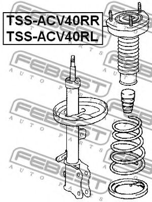 Купить FEBEST TSS-ACV40RL Опора амортизатора задн левая TOYOTA CAMRY V50 TSS-ACV40RL