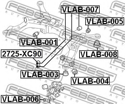 Купить FEBEST VLAB-001 Сайлентблок VLAB-001