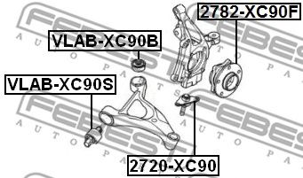 Купить FEBEST VLAB-XC90S Сайлентблок VLAB-XC90S