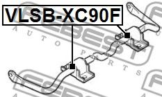 Купить FEBEST VLSB-XC90F Втулка стабилизатора передняя d23.7 VOLVO XC90 2003-2014 VLSB-XC90F