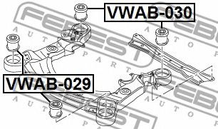 Купить FEBEST VWAB029 сайлентблок пер.!\ Audi A6 2.0-4.2/2.0TDi-3.0TDi 04>