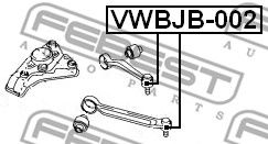 Купить FEBEST VWBJB-002 Пыльник шаровой опоры верхн рычага AUDI A6 (4B/C5) 1997-2005 VWBJB-002