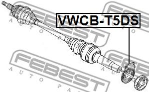 Купить запчасть FEBEST - VWCBT5DS 