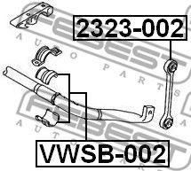 Купить запчасть FEBEST - VWSB002 