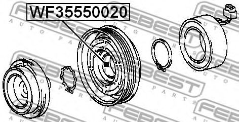 Купить запчасть FEBEST - WF35550020 