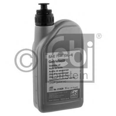 Купить FEBI 21829 Жидкость трансмиссонная 75W (GL-4) Gear box Oil 75W желтый 1л 21829