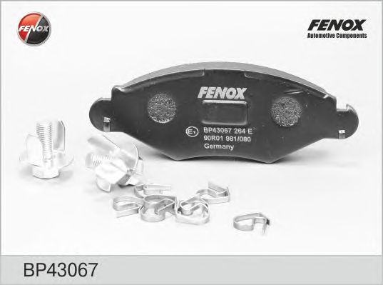 Купить FENOX BP43067 Колодки диск передние Peugeot 206 98- BP43067