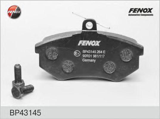 Купить FENOX BP43145 Колодки диск передние без датчика 80 (B3-B4), A4 94-01, Passat 88-97 BP43145