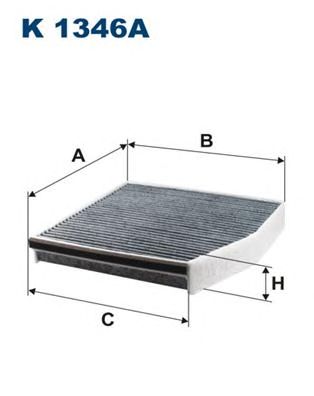 Купить FILTRON K1346A Фильтр салонный угольный K1346A