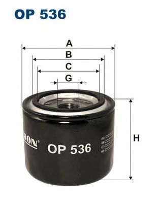 Купить FILTRON OP536 Фильтр масляный OP536