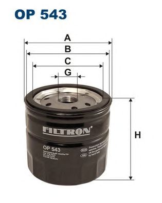 Купить FILTRON OP543 Фильтр масляный FORD: FIESTA IV (JA, JB) 180 00-02, FIESTA Автофургон / микроавтобус (J5, J3) 180 00-03, FIESTA Фургон/хетчбэк (JV) 180 00-03, FOCUS I (DAW, DBW) 180