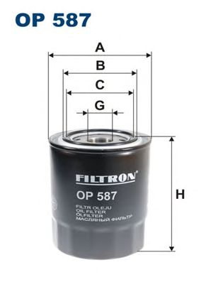 Купить FILTRON OP587 Фильтр масляный OP587
