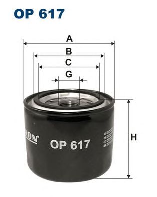 Купить FILTRON OP617 Фильтр масляный OP617