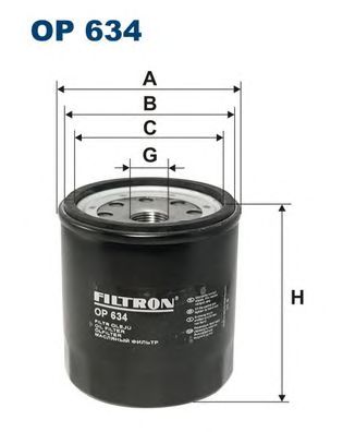 Купить FILTRON OP634 Фильтр масляный ISUZU: TROOPER I (UBS) 280 87-91 \ OPEL: CAMPO (TF0, TF1) 250 91-94 250 91-94