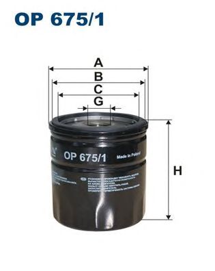 Купить FILTRON OP675/1 Фильтр масляный OP675/1