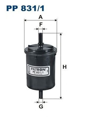 Купить FILTRON PP831/1 Фильтр топливный CITROEN: BERLINGO / BERLINGO FIRST Автофургон / микроавтобус (M) 110 96-08 140 96-11 140 03-05 140 02-11 180 98-02 160 00-08, BERLINGO / BERLINGO FIR