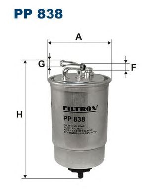 Купить FILTRON PP838 Фильтр топливный PP838