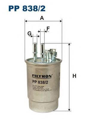 Купить FILTRON PP838/2 Фильтр топливный PP838/2