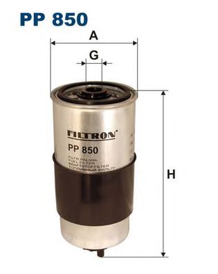 Купить FILTRON PP850 Фильтр топливный AUDI: 100 C4 Avant (4A5) 250 90-94 240 90-94, 100 C4 седан (4A2) 240 90-94 250 90-94, 80 B3 седан (893, 894, 8A2) 160 86-91 190 89-91, 80 B4 Avant (8