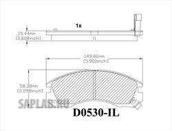 Купить FRICTION MASTER CMX530 Колодки тормозные MITSUBISHI OUTLANDER 03>/PAJERO 90>00