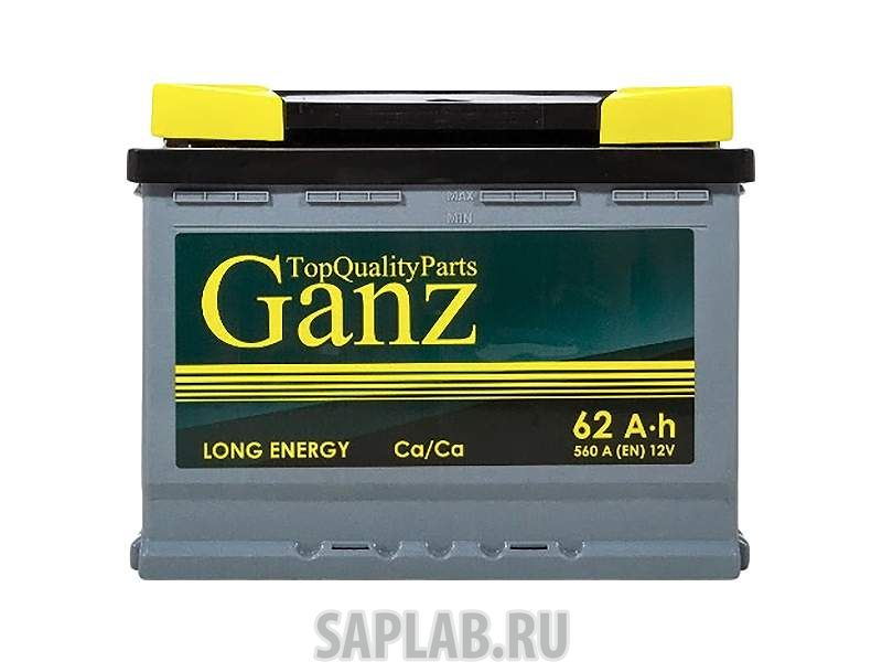 Купить GANZ GANZ623R Аккумулятор GANZ 62 А/ч ОБР 242x175x190 EN560 ganz623r