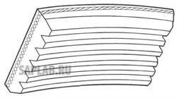 Купить GATES 6PK1990 Поликлиновой ремень 6PK1990 (8653-10430)