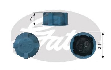 Купить GATES RC220 Крышка радиатора RC220 (7410-30062)