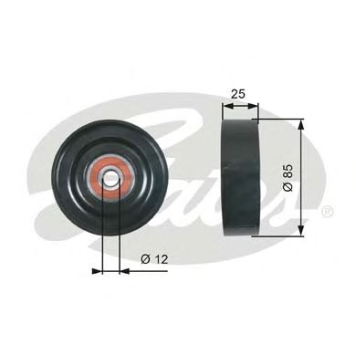 Купить GATES T36087 Ролик обводной ремня поликлинового T36087 (7803-21187)
