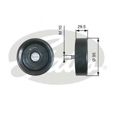 Купить GATES T36419 Ролик обводной ремня поликлинового T36419 (7803-21519)