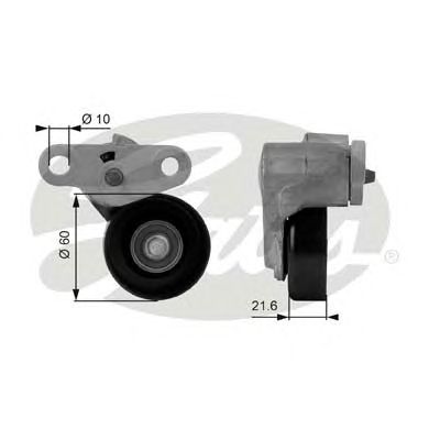 Купить GATES T38159 Натяжитель ремня поликлинового T38159 (7808-21059)