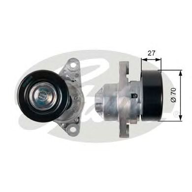 Купить GATES T38273 Натяжитель ремня поликлинового T38273 (7808-21173)