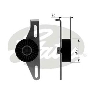 Купить GATES T38484 Ролик T38484 (7808-21384)