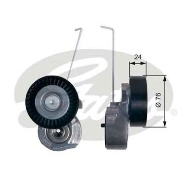 Купить GATES T38495 Натяжитель ремня поликлинового T38495 (7808-21395)