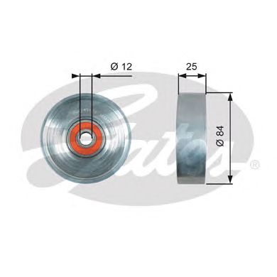 Купить GATES T39178 Ролик натяжной, поликлиновой ремень T39178 (97808-21578)