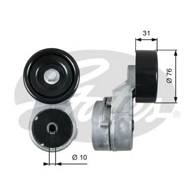 Купить GATES T39210 Натяжитель ремня поликлинового T39210 (7808-21610)