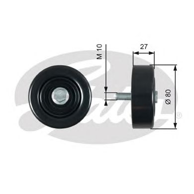 Купить GATES T39276 Натяжитель ремня поликлинового T39276 (7808-21676)