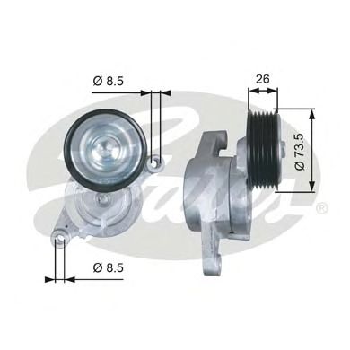 Купить GATES T39279 Ролик приводного ремня MAZDA 2/3 1.3-1.6 04>