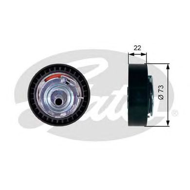 Купить GATES T43225 Ролик натяжной ГРМ T43225 (7784-21163)