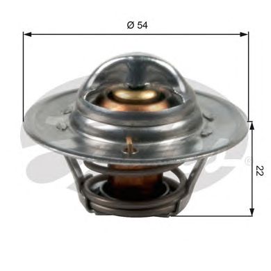 Купить GATES TH12792G1 Термостат TH12792G1 (7412-10212)
