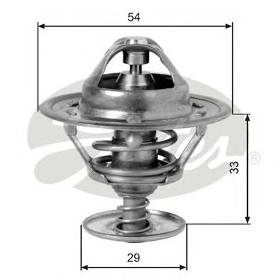 Купить GATES TH12988G1 Термостат TH12988G1 (7412-10214)