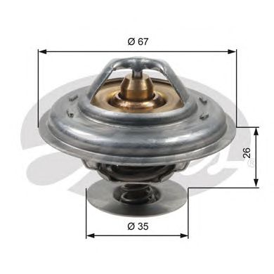 Купить GATES TH13287G1 Термостат TH13287G1 (7412-10217)