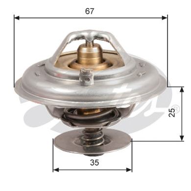 Купить GATES TH14387G1 Термостат VAG A4/A6 2.4 97-05/ PASSAT 2.8 00-05/ SUPERB 2.8 99-05