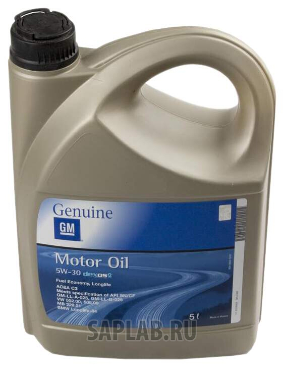 Купить GENERAL MOTORS 95599405 Масло моторное синтетическое GM Dexos 2 5W-30 5л RU 95599405