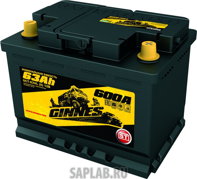 Купить GINNES GS6301 Аккумулятор автомобильный GINNES ST 6CT-63.0 GS6301