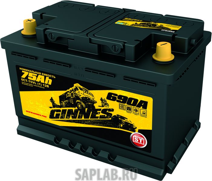 Купить GINNES GS7511 Аккумулятор автомобильный GINNES ST 6CT-75.1 GS7511